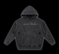 Noir distressed hoodie