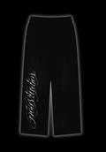 noir cursive sweatpants