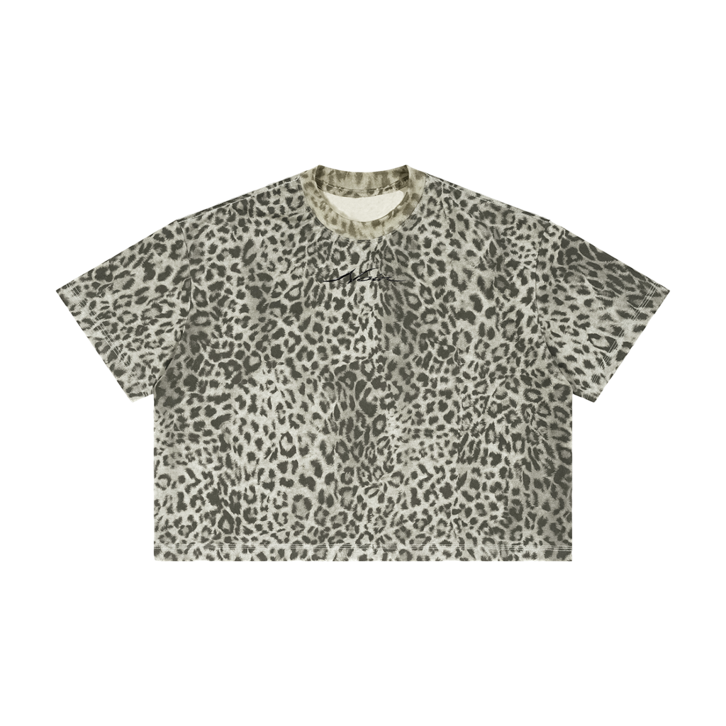 Noir Cheeta Print Tee