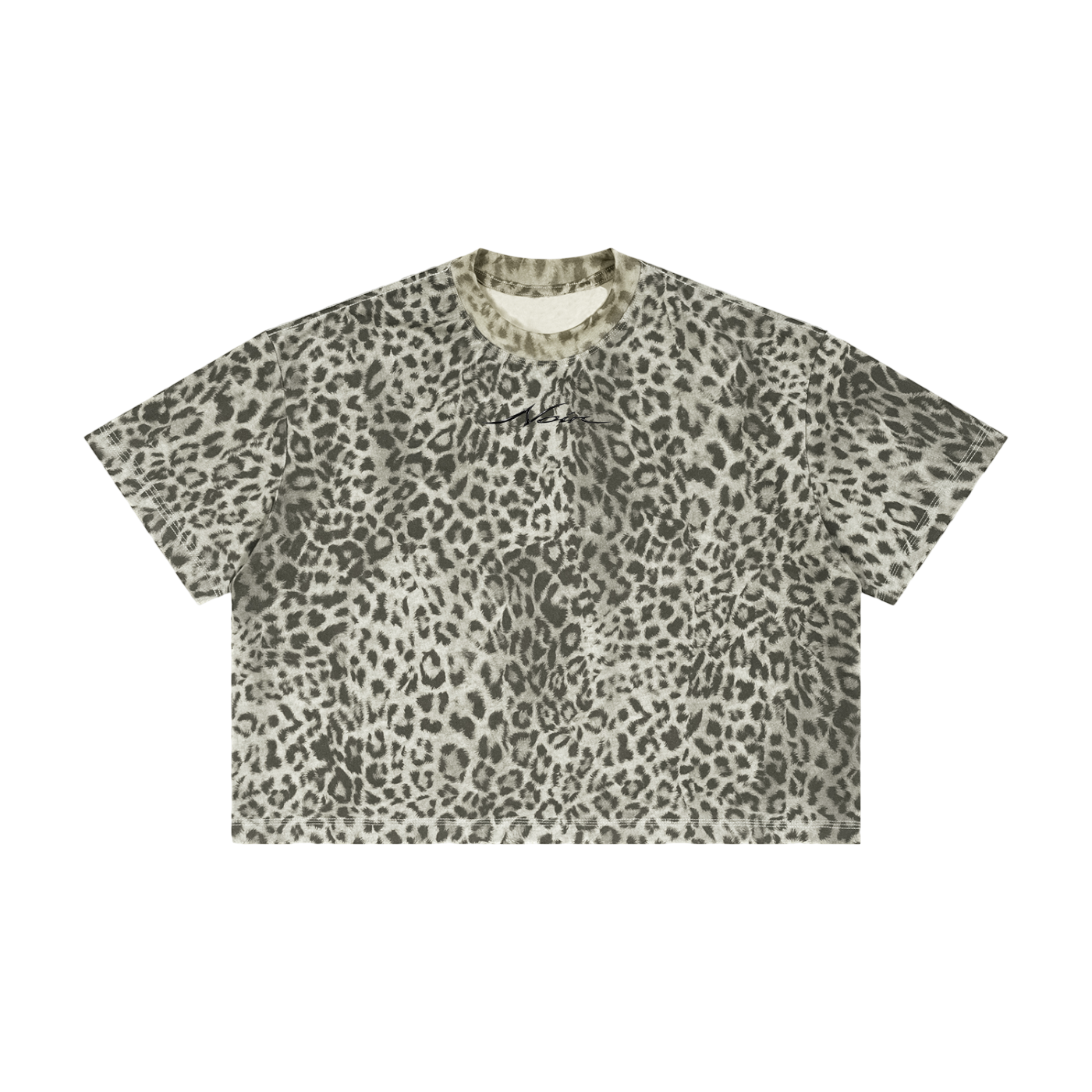 Noir Cheeta Print Tee