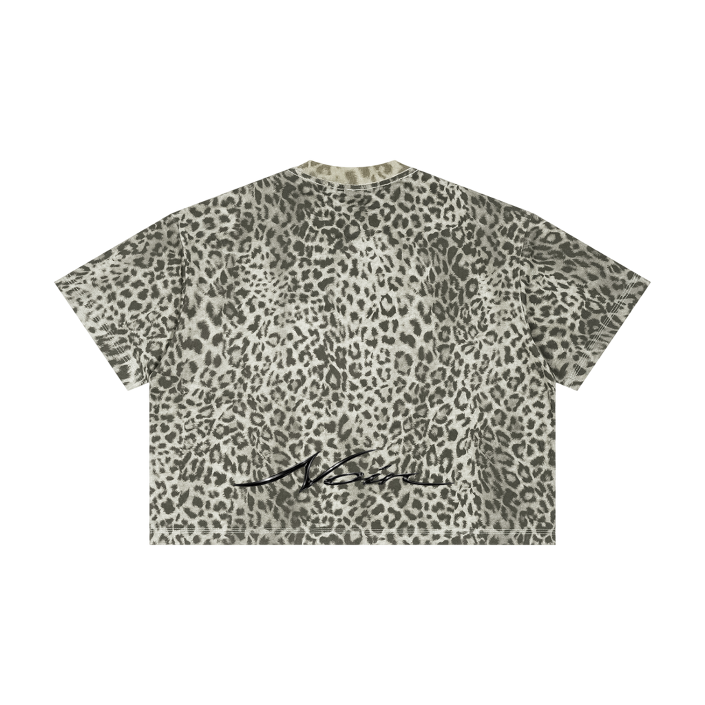 Noir Cheeta Print Tee