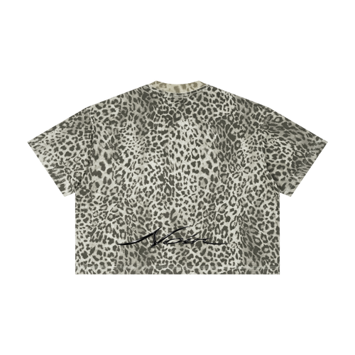 Noir Cheeta Print Tee