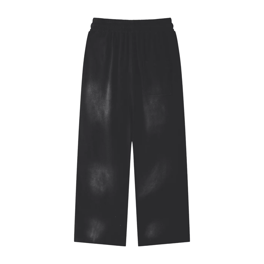 noir cursive sweatpants